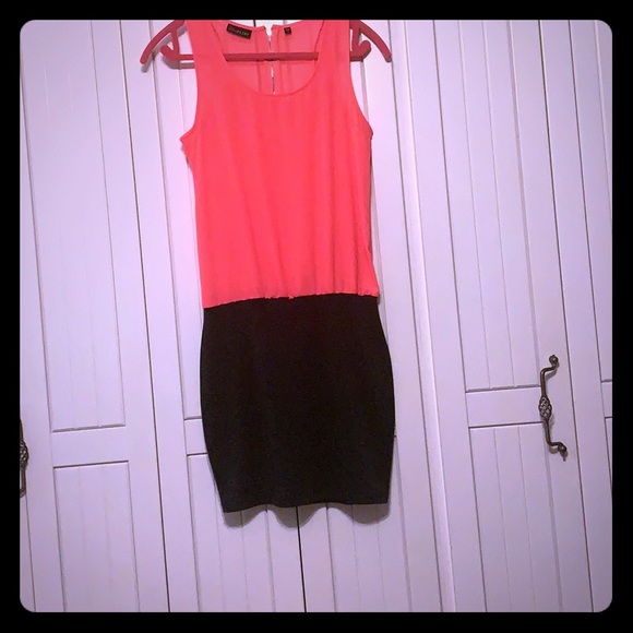 Ultra Flirt Dresses & Skirts - 🔴🔴Pink and Black Sleeveless Dress NWOT